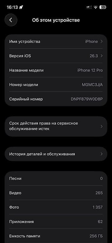 аефон 12: IPhone 12 Pro, 256 ГБ, Графит, 79 % — 2