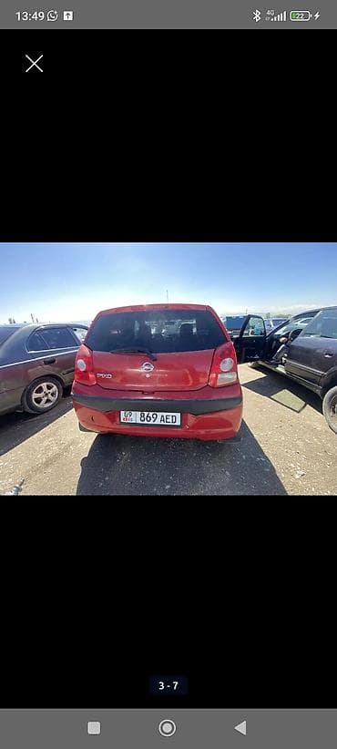 Унаа сатуу: Nissan Pixo: 2009 г., 1 л, Кол менен иштөөчү, Бензин, Хетчбек — 2