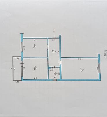 дом м: 2 комнаты, 65 м², Индивидуалка, 8 этаж — 7