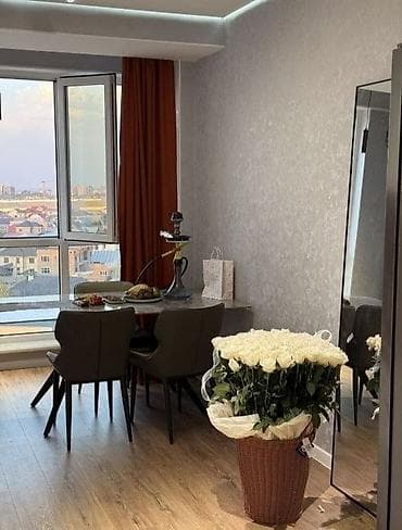 хата кок жар: 2 комнаты, 61 м², Кок-Жар мкр 9 этаж, Дизайнерский ремонт — 1