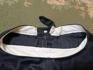 Брюки: Классические мужские брюки темно‑синего цвета. почти новые на рост — 3