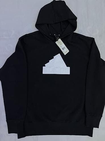 Мужская толстовка, L, Adidas, Новый, цвет - Черный, Самовывоз at lalafo.kg Мужская толстовка, L, Adidas, Новый, цвет - Черный, Самовывоз