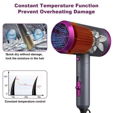 профессиональный фен: Описание: Бренд: Мозер - Мозер Модель: МЗ-3312 Тип — 2