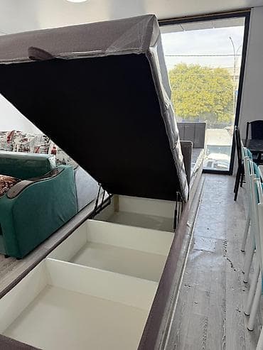 замки для мебели: Односпальная кровать-тахта с подъемным механизмом и вместительным — 2