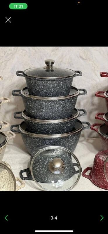 uakeen сковорода: Казан-кастрюли антипригарные по складским ценам 4490 сом Немецкий — 5