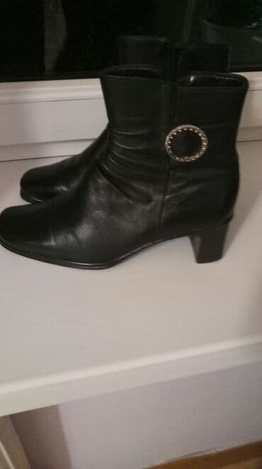 обувь для охоты: Полусапоги кожаные, демисезонные 36 (23) размера, в отличном — 5