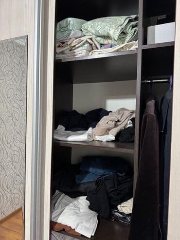 шкаф польша: Шкаф для одежды, Б/у, Прямой, ЛДСП — 5