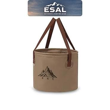 складной тазик для стирки: Складное ведро ESAL для кемпинга и охоты - Тип: переносная складная — 3