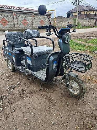 гольф карт: Электрический трёхколёсный скутер-трицикл для пассажиров и грузов - — 1