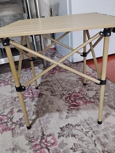 stol: Складной походный стол, Новый, Другой материал, цвет - Черный — 9