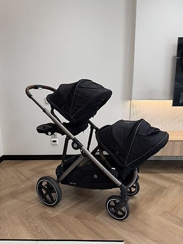 коляски двойные: Коляска, Cybex, цвет - Черный, Б/у — 4