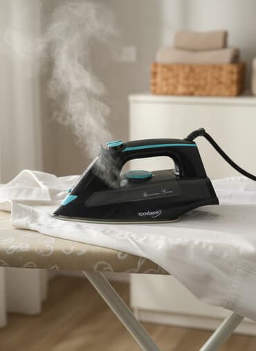 Утюг Technomir, Паровой, Антипригарный, Вертикальное отпаривание