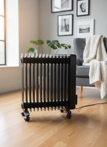 Масляный обогреватель Кол-во секций: 10 и более, Несколько режимов мощности