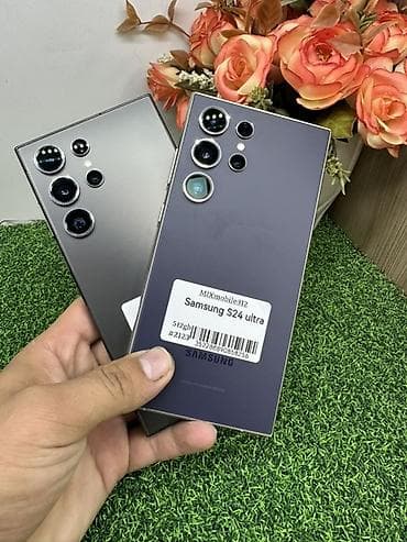 galaxy fold 7: Samsung Galaxy S24 Ultra, Б/у, 512 ГБ, цвет - Серый, 1 SIM, eSIM — 4