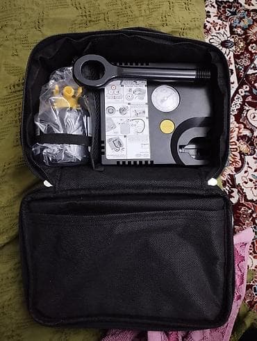 Набор для экстренного ремонта и накачки шин Tire Mobility Kit в сумке at lalafo.kg Набор для экстренного ремонта и накачки шин Tire Mobility Kit в сумке