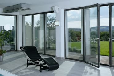 эшик айнек: Ички эшик айнек менен, Алюминий, түсү - Боз — 1