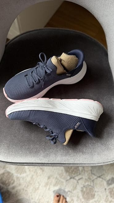 Женская обувь: Кроссовки, 38.5, Skechers, Новый, цвет - Синий, Самовывоз — 4