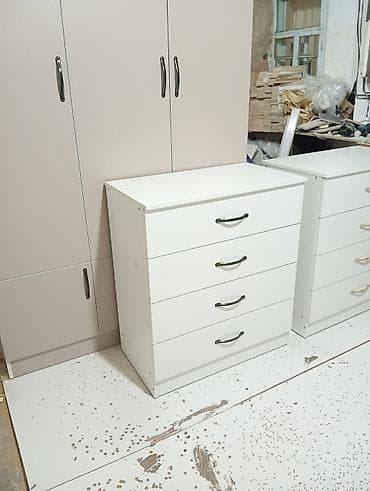 Комоды для одежды: Комод для одежды, Новый, Без зеркала, ЛДСП, цвет - Белый, Коричневый, Серый, Самовывоз, Платная доставка — 2