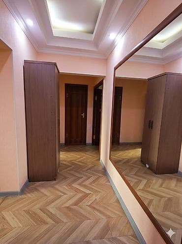osh flat: 2 комнаты, 59 м², 12 мкр 106 серия, 9 этаж, Косметический ремонт — 2
