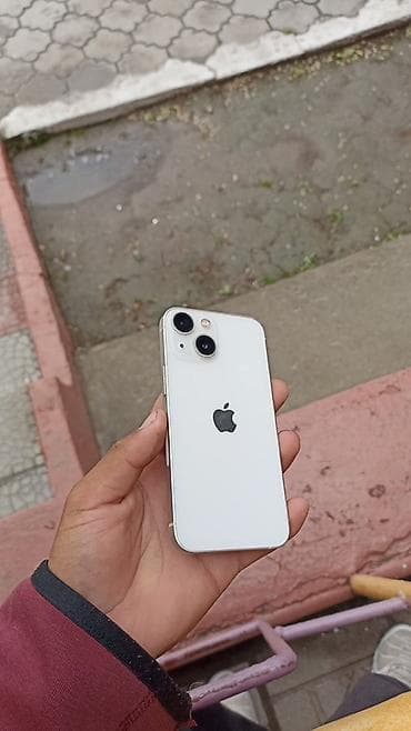IPhone 13 mini, Б/у, 256 ГБ, Белый, 74 %