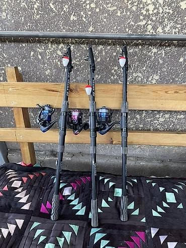 Набор поплавочных удочек с катушками Длиной 2.10 Состав: - 3