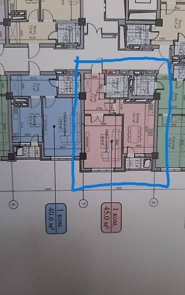 Недвижимость: 1 комната, 45 м², Элитка, Технопарк Элитка, 12 этаж, ПСО (под самоотделку) — 2