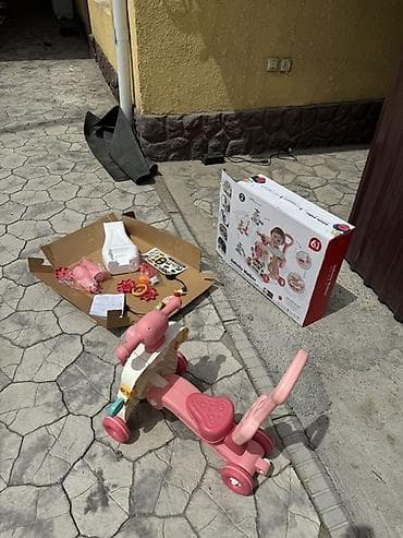 Детские самокаты: Детский самокат, Трёхколёсный, Б/у — 4