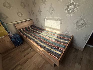 спальный одиночный: Односпальная кровать с выкатным ящиком для хранения. - Формат — 2