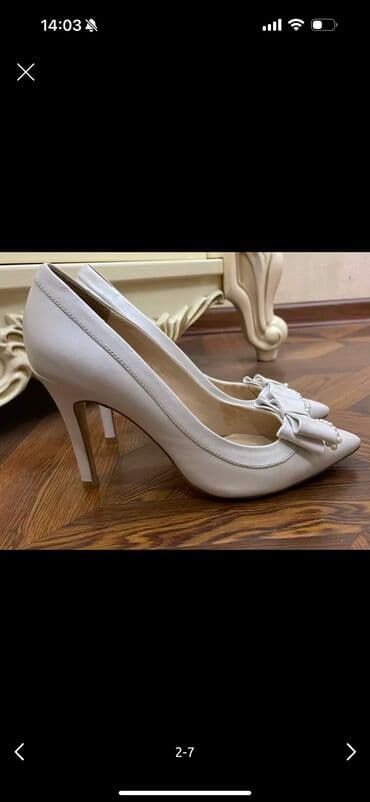 туфли беж цвет: Натуральная кожа,цвет айворипроизводство Италия 4700сом оз баасы — 1