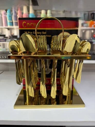 декор для кухни: Кашык набор цвет ЗОЛОТО Качество супер калын 👍🏼 36 штук кашык — 1