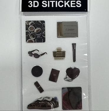 скрапбукинг: Набор объемных наклеек “3D STICKERS”. Описание: - Лист с — 1
