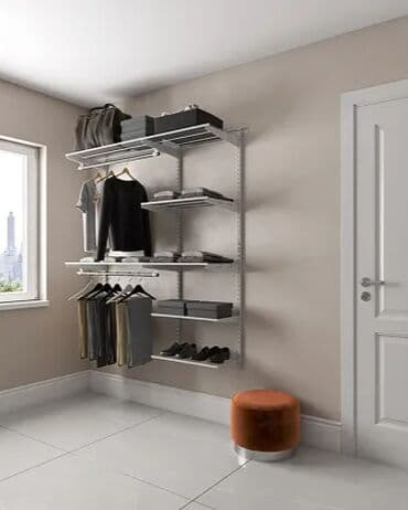 шкаф польский: Гардеробная система ПРАКТИК Home Optima G150 графит — универсальная — 1