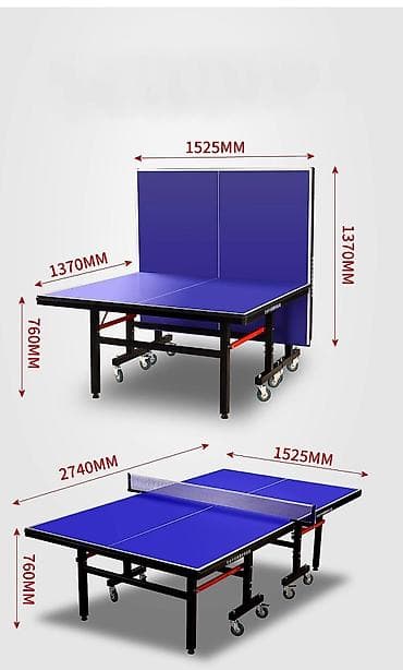 Профессиональный теннисный стол на колесах для игры в настольный — 2