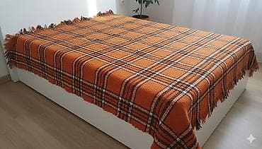 пледа: Плед, Б/у, Шерсть, Все сезоны, Вязаный — 2