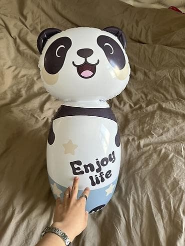 надувной шарик: Надувная игрушка «Панда» с надписью Enjoy Life - Формат: мягкая — 3
