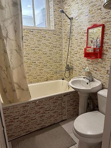 Квартиры: 1 комната, 30 м², Ата-Тюрк парк Хрущевка, 2 этаж, Косметический ремонт — 7