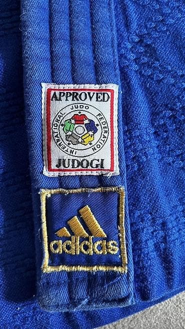 курты: Оригинальное Кимоно для дзюдо adidas Champion II, синее, размер 150 — 3