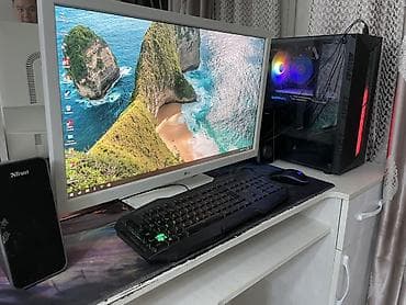 Компьютер, ядер - 4, ОЗУ 16 ГБ, Игровой, Б/у, Intel Core i3, AMD Radeon RX 580, HDD