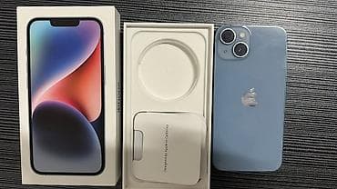 redmi 9 т: IPhone 14, Колдонулган, 256 ГБ, Көгүлтүр, Куту, 77 % — 9
