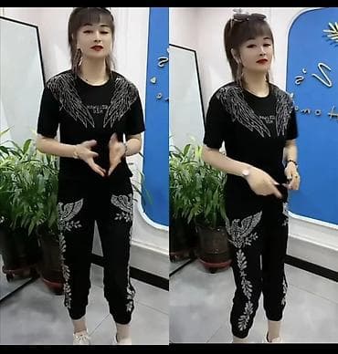 Аксессуарлар: Шым менен костюм, Кууш, Футболка, Кытай, Пахта, Күз-жаз — 1