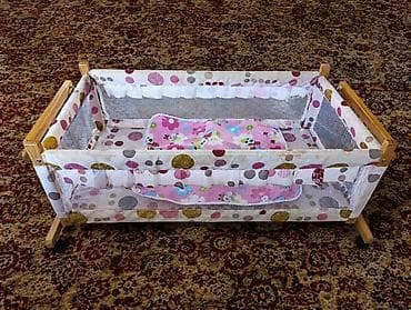 Люлька, Б/у, Колыбель, Качалка, Дерево, цвет - Коричневый, Самовывоз at lalafo.kg Люлька, Б/у, Колыбель, Качалка, Дерево, цвет - Коричневый, Самовывоз