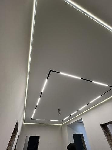 плинтус потолочный: Натяжной потолок Матовое — 3