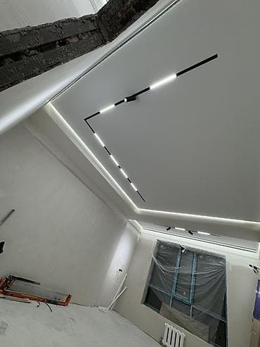 электро м: Натяжной потолок Матовое Монтаж — 5