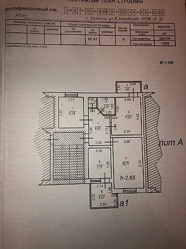 batir service: 3 комнаты, 63 м², 3 этаж — 1