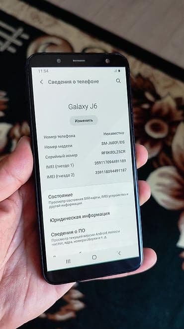 redmi note 7: Samsung Galaxy J6, Б/у, 32 ГБ, цвет - Черный, 2 SIM — 4