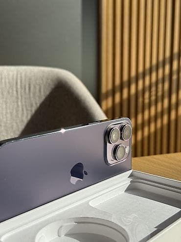 apple iphone 14 pro max: IPhone 14 Pro Max, Б/у, 256 ГБ, Deep Purple, Коробка, 100 % — 2