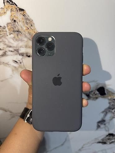aiphone x: IPhone 11 Pro, Б/у, 256 ГБ, Matte Midnight Green, Чехол, 87 % — 3