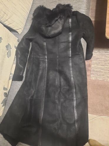 Спецодежда: Дубленка, Классическая модель, Турция, По колено, С капюшоном, M — 3