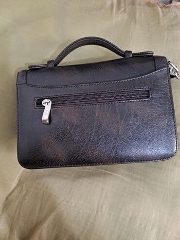 сумка на пояс женская прозрачная: Барсетка, Материал: Натуральная кожа, Застежка на молнии, Новый — 10