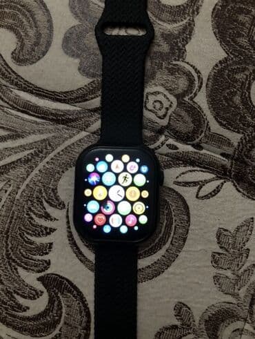 тесла экран: Смарт‑часы с прямоугольным сенсорным дисплеем и черным плетеным — 10